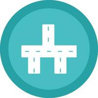 Crossroads Vector Icon Design