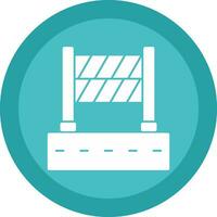 Road Block Vector Icon Design