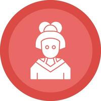 Geisha Vector Icon Design