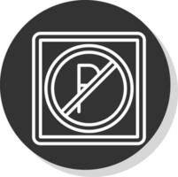 No Parking Vector Icon Design