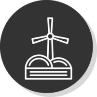 Windmill Vector Icon Design