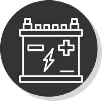 Car battery Vector Icon Design