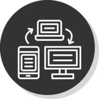 Data transfer Vector Icon Design