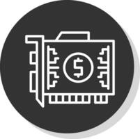 Gpu mining Vector Icon Design