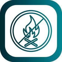 No Fire Allowed Vector Icon Design