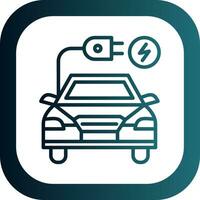 Electric car Vector Icon Design