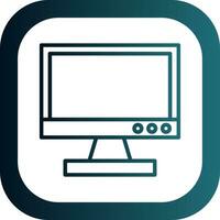 Tv monitor Vector Icon Design