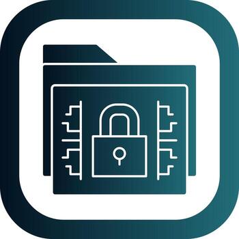 Data encryption Vector Icon Design