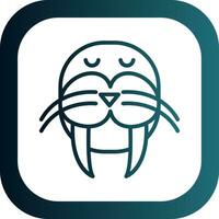 Walrus Vector Icon Design