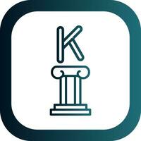 Kappa Vector Icon Design