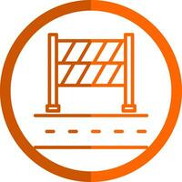 Road Block Vector Icon Design