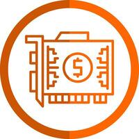 Gpu mining Vector Icon Design