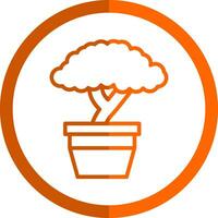 Bonsai Vector Icon Design