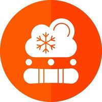 diseño de icono de vector de snowboard