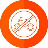 No Motorcycles Vector Icon Design