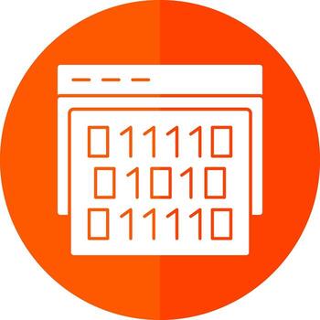 diseño de icono de vector de código binario