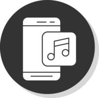 música aplicación vector icono diseño