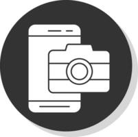 Mobile Camera  Vector Icon Design