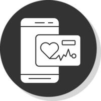 Heart Rate App  Vector Icon Design