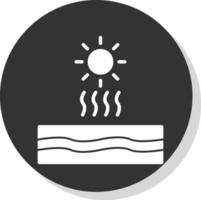 diseño de icono de vector de sol