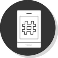 Hashtag Vector Icon Design