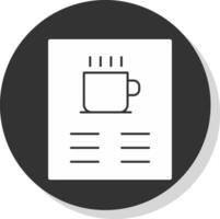 Coffee Menu Vector Icon Design