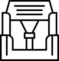 Car seat Vector Icon Design