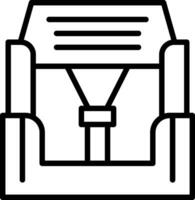 Car seat Vector Icon Design