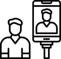 Selfie Vector Icon Design