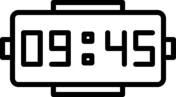 Digital clock Vector Icon Design