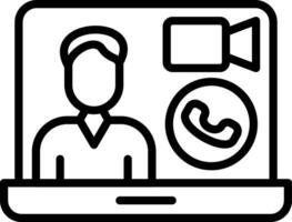 Video call Vector Icon Design