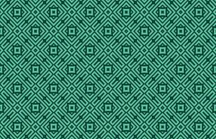 Seamless geometric green tile pattern vector