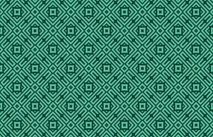 Seamless geometric green tile pattern vector