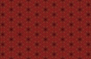 Red Stars geometric fabric pattern vector