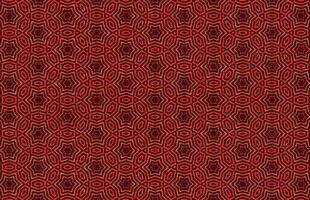 Red Stars geometric fabric pattern vector