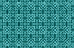 Hexagonal geometric blue tile pattern vector