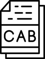 CAB File Format Vector Icon Design