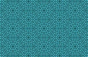 Blue abstract hexagon pattern vector