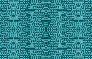 Blue abstract hexagon pattern vector