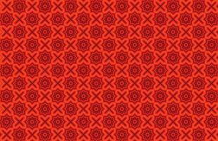 Seamless geometric tradition red pattern vector
