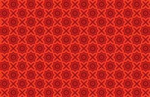 Seamless geometric tradition red pattern vector