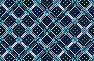 Seamless colorful blue fabric pattern vector