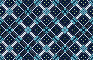 Seamless colorful blue fabric pattern vector