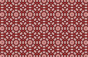 Seamless red and white square grunge pattern vector