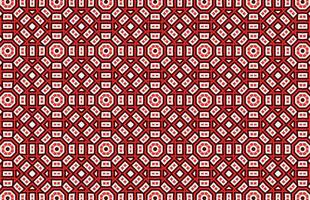 Seamless red and white square grunge pattern vector