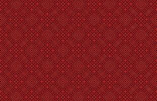 Seamless red triangle fabric design pattern vector