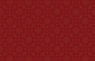 Seamless red triangle fabric design pattern vector