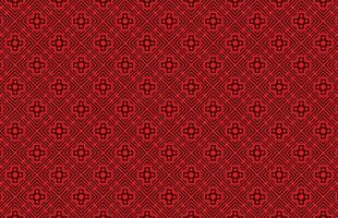 Seamless geometric red tile pattern vector