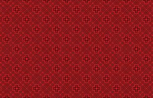 Seamless geometric red tile pattern vector