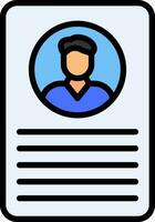 Profile Vector Icon Design